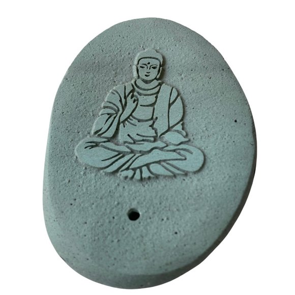 Green Carved Stone Protection Buddha - Picture 1 of 6